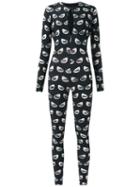 Adriana Degreas Printed Jumpsuit, Women's, Size: G, Black, Polyamide/spandex/elastane