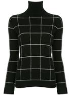 Madeleine Thompson Checked Sweater - Black