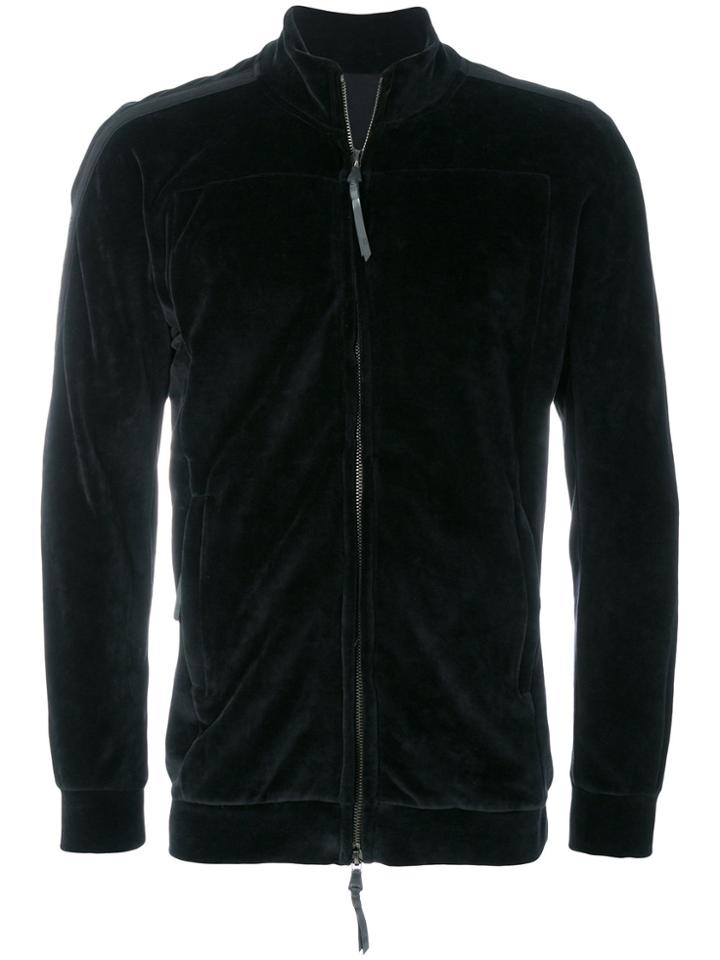 11 By Boris Bidjan Saberi Velvet Zipped Jacket - Black