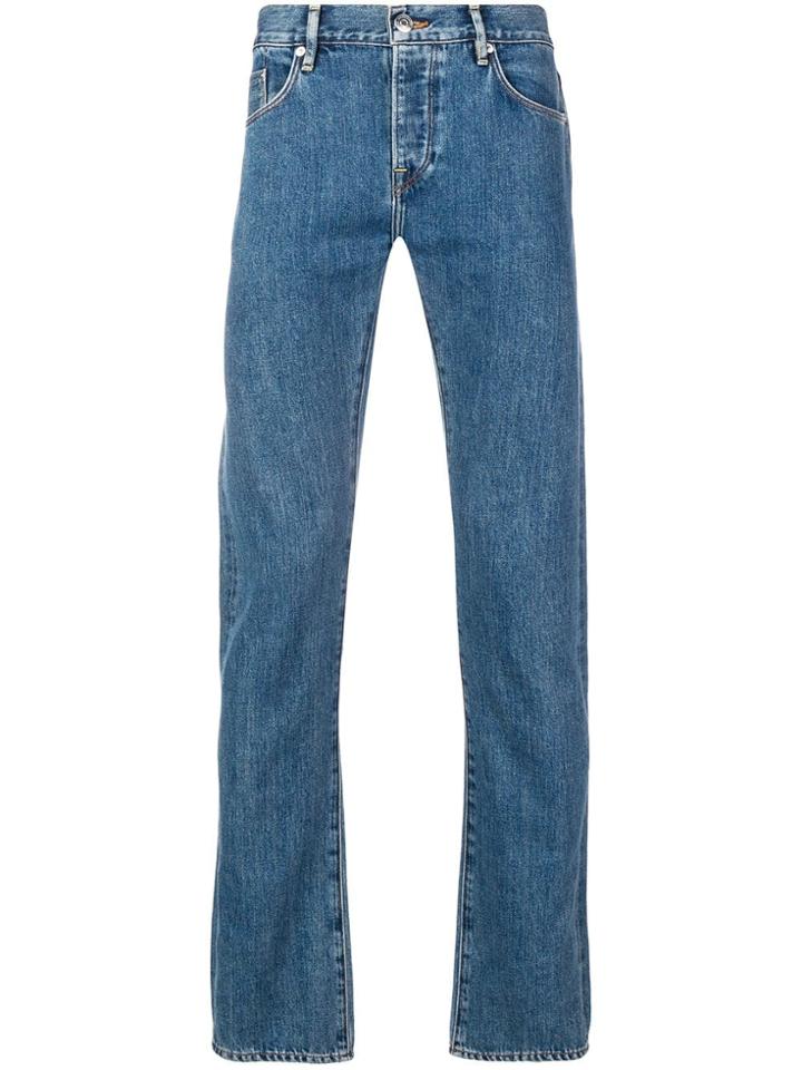 Burberry Relaxed Fit Stonewash Jeans - Blue
