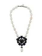Chanel Vintage 1980's Faux Pearl Necklace - White
