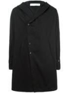 Isabel Benenato Hooded Coat, Men's, Size: 48, Black, Cotton