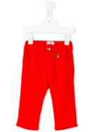 Armani Junior Heart Logo Charm Chinos, Toddler Girl's, Size: 18 Mth, Red