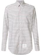 Thom Browne Classic Long Sleeve Point Collar Button Down Shirt With