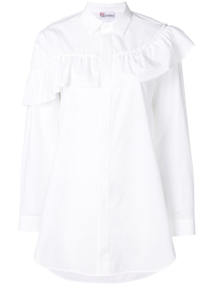 Red Valentino Ruffle Detail Shirt - White