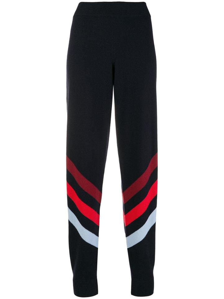 Chinti & Parker Stripe Detail Track Pants - Blue