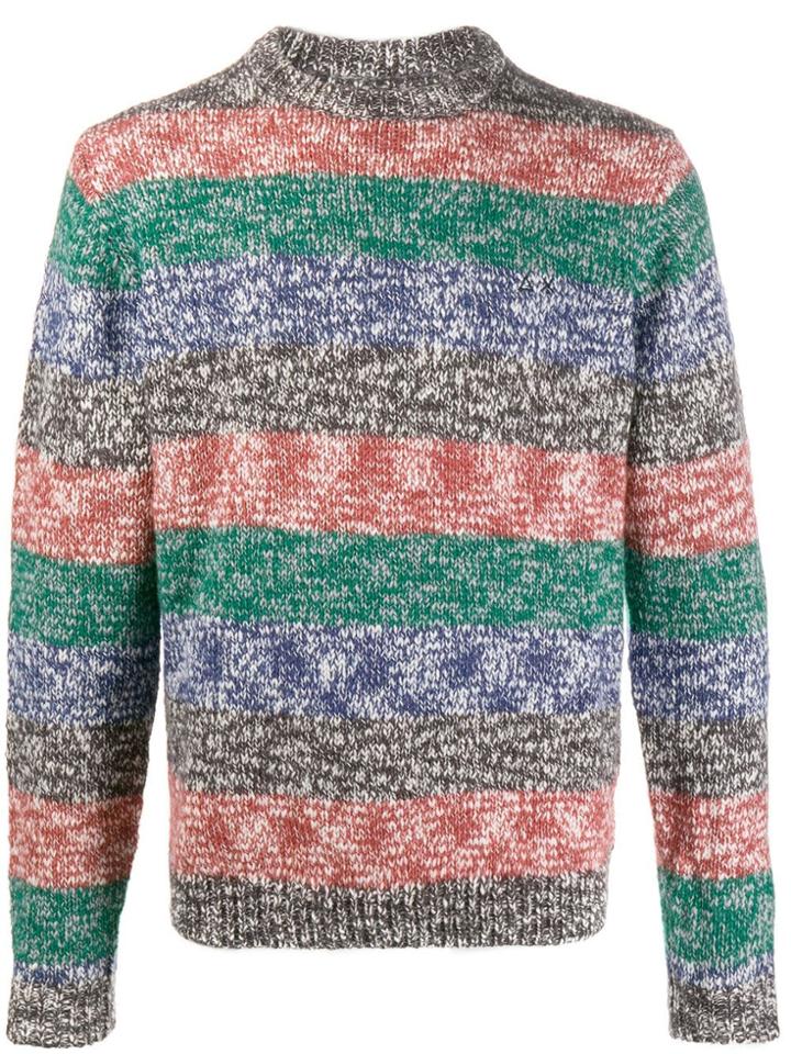 Sun 68 Knitted Jumper - Green