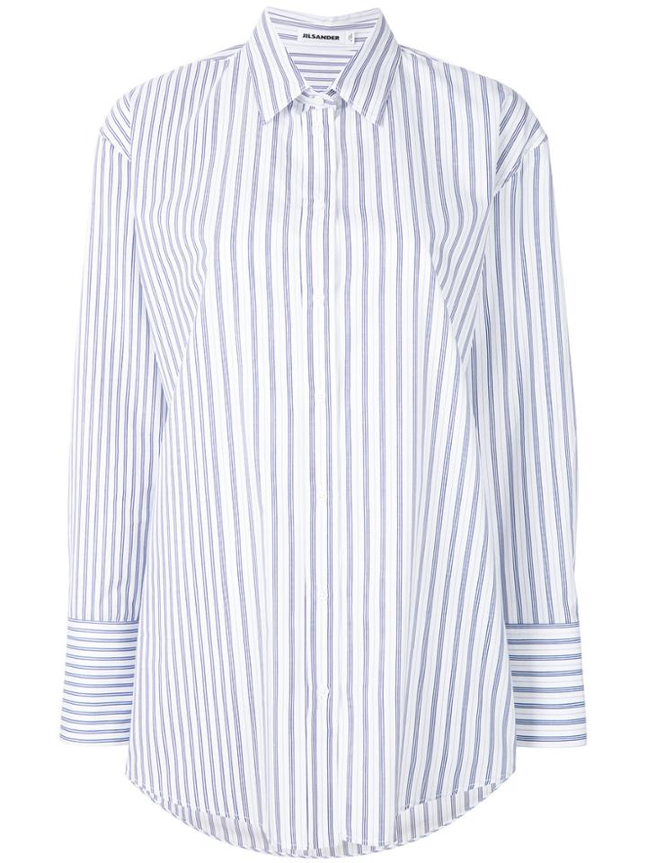 Jil Sander Classic Striped Shirt - White