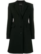 Pinko Slim-fit Tailored Coat - Black
