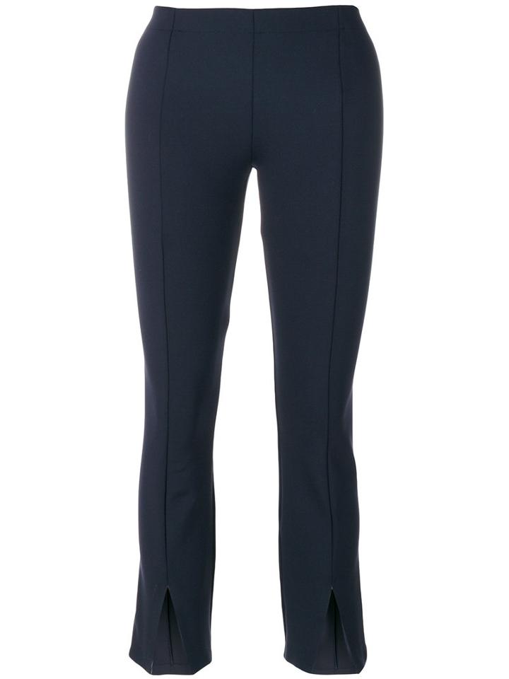 The Row - Cropped Cut Out Trousers - Women - Polyamide/spandex/elastane - S, Blue, Polyamide/spandex/elastane