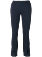The Row - Cropped Cut Out Trousers - Women - Polyamide/spandex/elastane - S, Blue, Polyamide/spandex/elastane