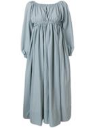 Molly Goddard Flared Midi Dress - Grey