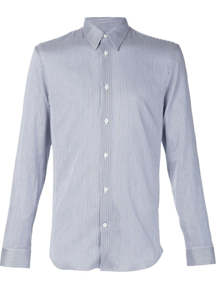 Maison Margiela Fine Striped Shirt - Blue