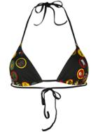 Dsquared2 Patch-work Bikini Top - Black