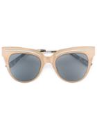 Bottega Veneta Cat Eye Frame Sunglasses, Women's, Grey, Acetate/metal Other