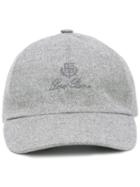 Loro Piana Baseball Cap, Men's, Size: Large, Grey, Cashmere/virgin Wool