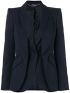 Alexander Mcqueen Double Layered Blazer - Blue