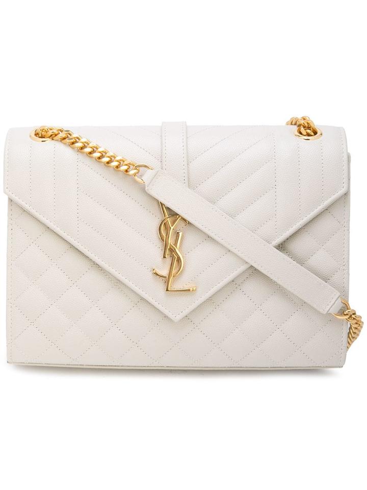Saint Laurent Envelope Medium Bag - Neutrals