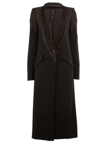 Ilaria Nistri 'spy' Coat, Women's, Size: 40, Black, Spandex/elastane/viscose/lamb Skin