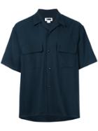 H Beauty & Youth - Chest Pockets Shortsleeved Shirt - Men - Wool - M, Black, Wool