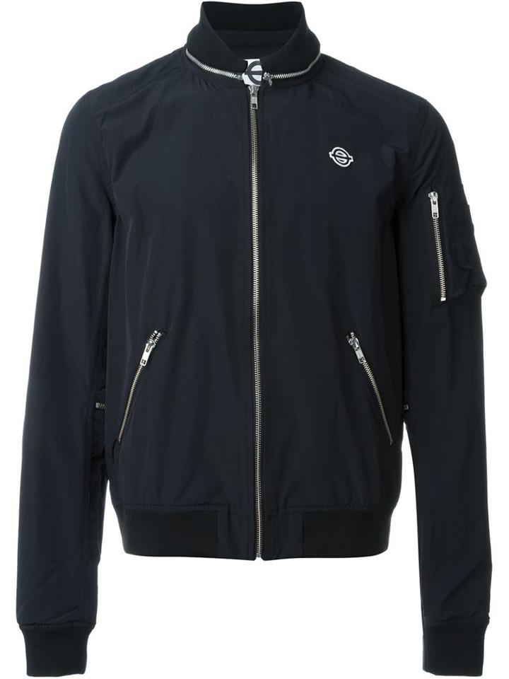 Roundel London Zip Detail Bomber Jacket