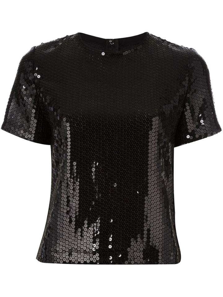 Comme Des Garçons Vintage Sequinned Top - Black