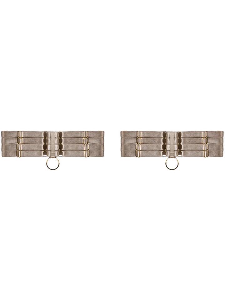Bordelle Webbed Garters - Neutrals