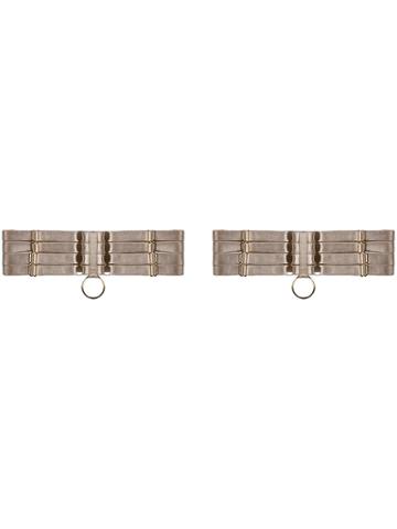 Bordelle Webbed Garters - Neutrals