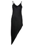 Amiri Asymmetric Midi Dress - Black