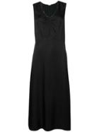 Bellerose V-neck Maxi Dress - Black