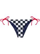 Mc2 Saint Barth Checkered Print Bikini Briefs - Blue