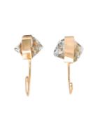 Melissa Joy Manning Herkimer Diamond Hug Earrings