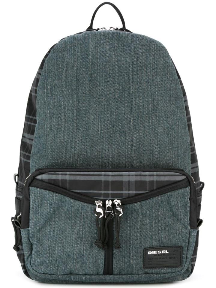Diesel Deyanki Backpack, Blue, Polyamide/cotton
