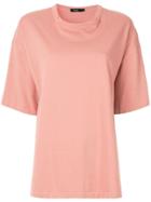 Bassike Oversized Heritage T-shirt - Pink
