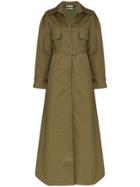 Jacquemus Single-breasted Belted Trench Coat - Green