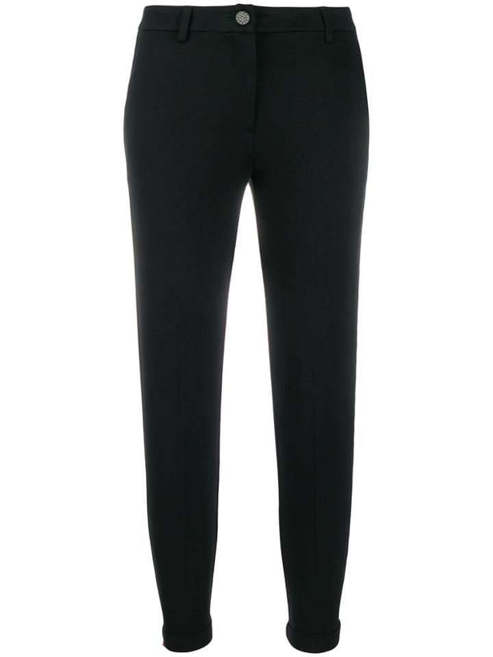 Liu Jo Cropped Low-rise Trousers - Black