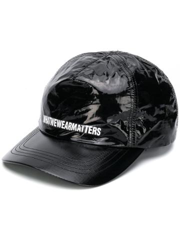 Wwwm Logo Print Cap - Black