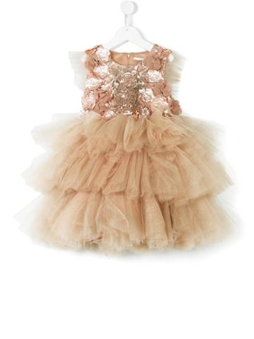 Mischka Aoki - Like A Princess Dress - Kids - Polyamide/polyurethane/viscose - 8 Yrs, Nude/neutrals
