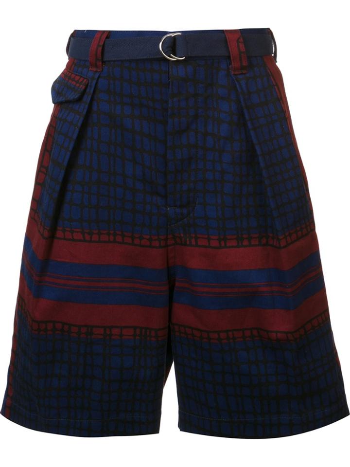 Sacai Printed Shorts - Blue