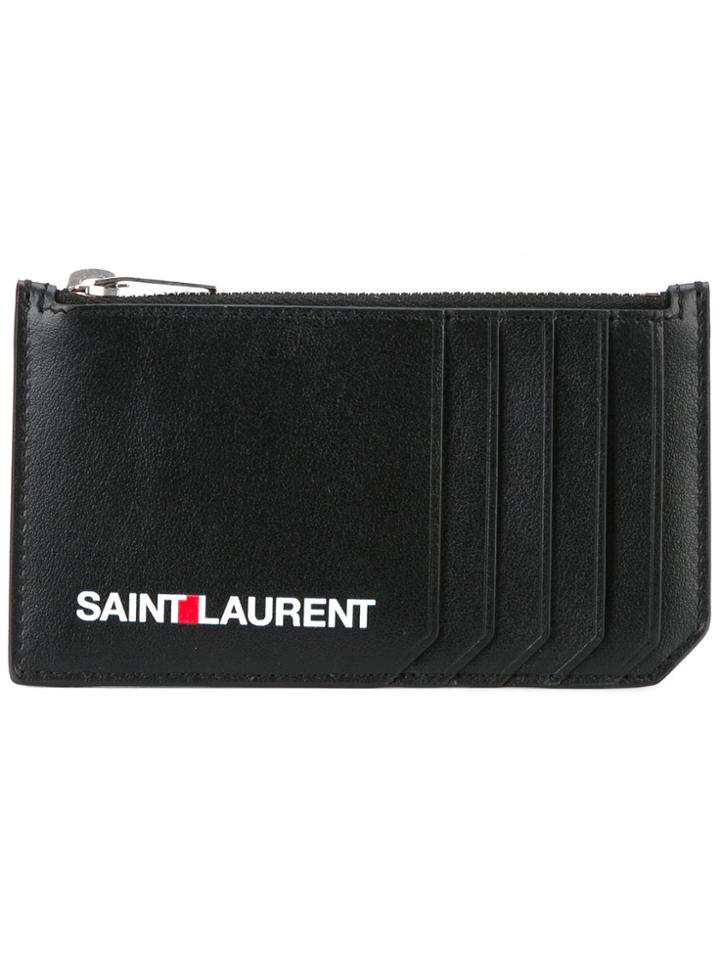 Saint Laurent Saint Laurent Print Zip Pouch - Black