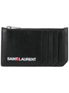 Saint Laurent Saint Laurent Print Zip Pouch - Black