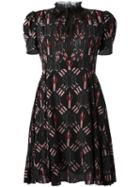 Valentino Love Blade Dress, Women's, Size: 38, Black, Silk/cotton/polyamide