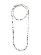 Mm6 Maison Margiela Layered Bead Necklace - Silver