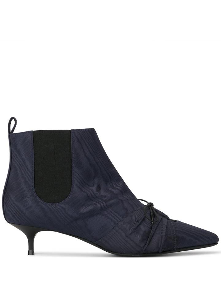 Rosie Assoulin Cut Out Ankle Boots - Blue