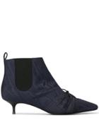 Rosie Assoulin Cut Out Ankle Boots - Blue