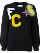 Forte Couture 'fel Pastar' Sweatshirt, Women's, Size: Small, Black, Cotton/racoon Fur
