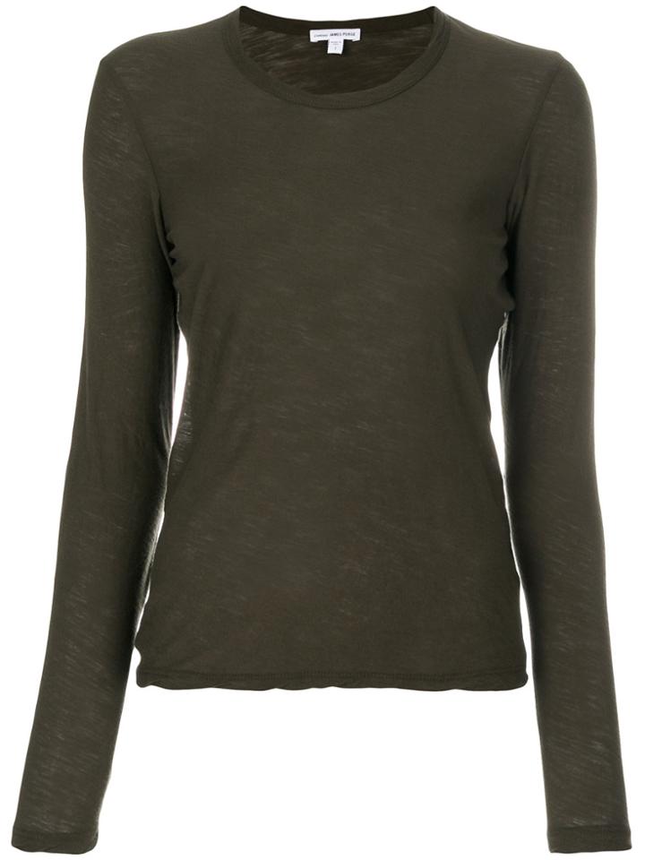 James Perse Long Sleeved T-shirt - Green
