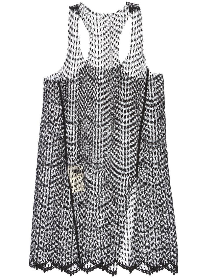Uma Wang Open Knit Top, Women's, Size: Small, Black, Cotton/nylon/viscose