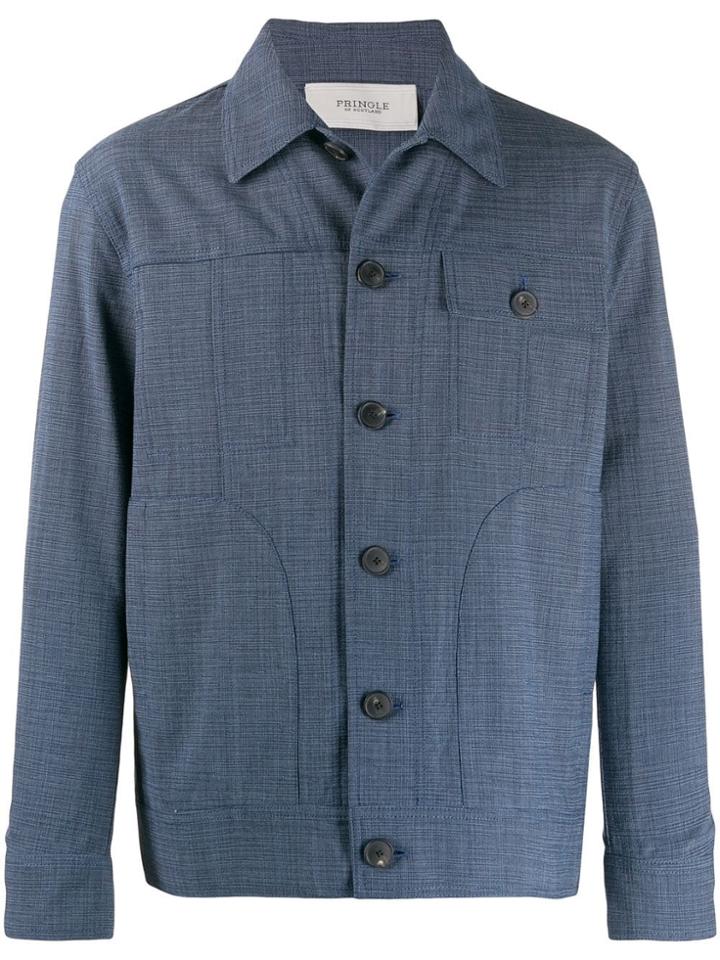 Pringle Of Scotland Shirt Jacket - Blue