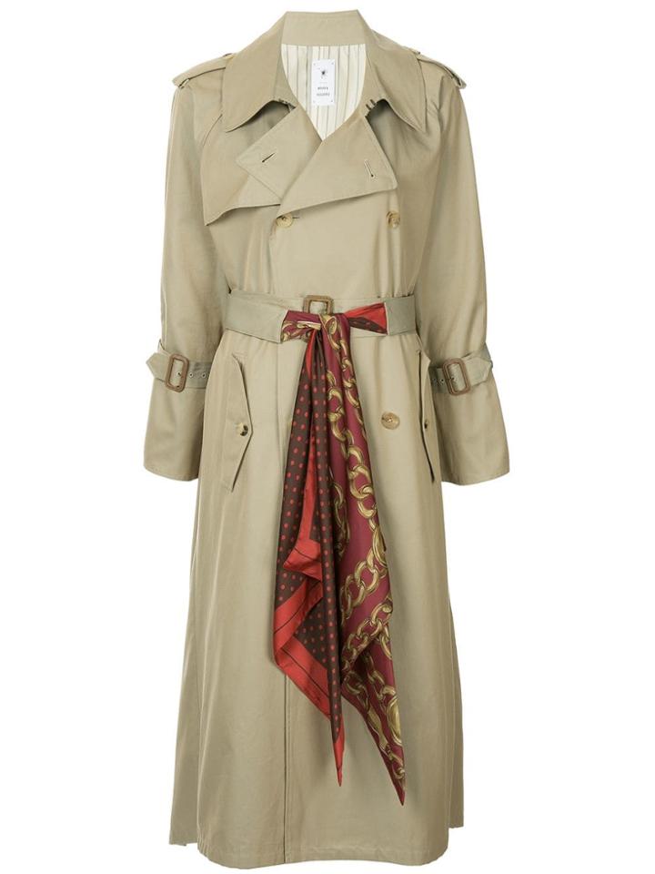 Maison Mihara Yasuhiro Long Trench Coat - Brown